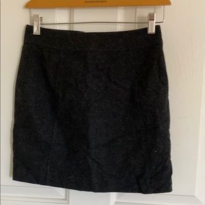 Wool mini skirt